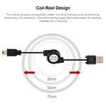 Cavo dati USB retrattile Mini 5 Pin per Motorola V3