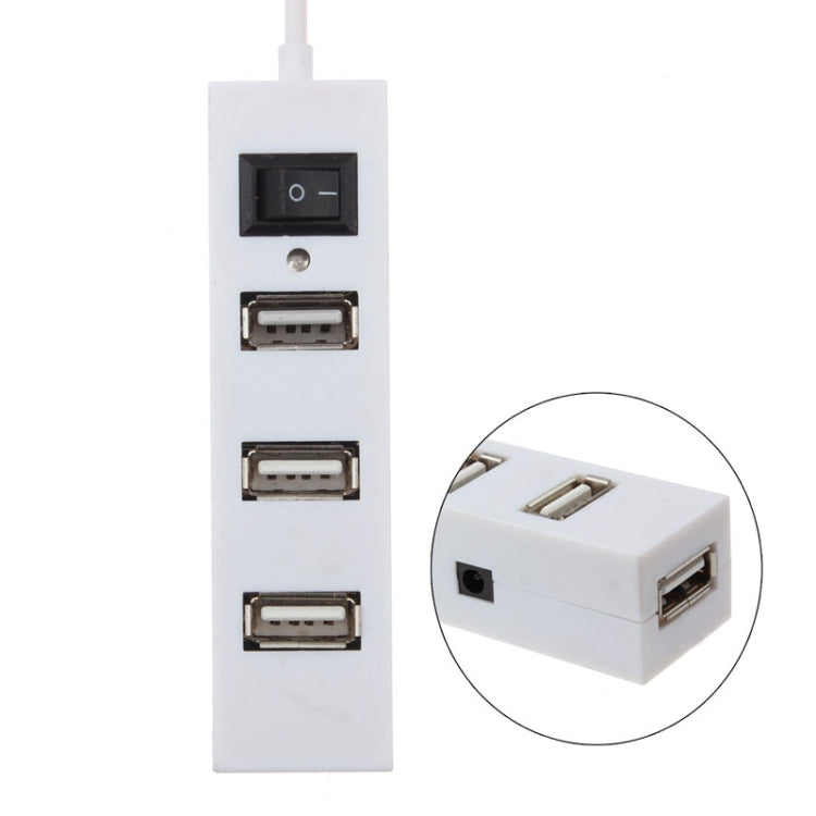 Adattatore USB HUB 2.0 4 porte con interruttore