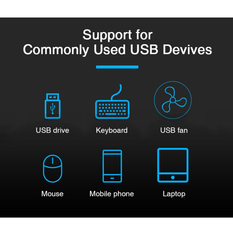 Adattatore USB HUB 2.0 4 porte con interruttore