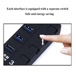 Hub USB 3.0 a 7 porte con switch individuali e LED - immagine 4