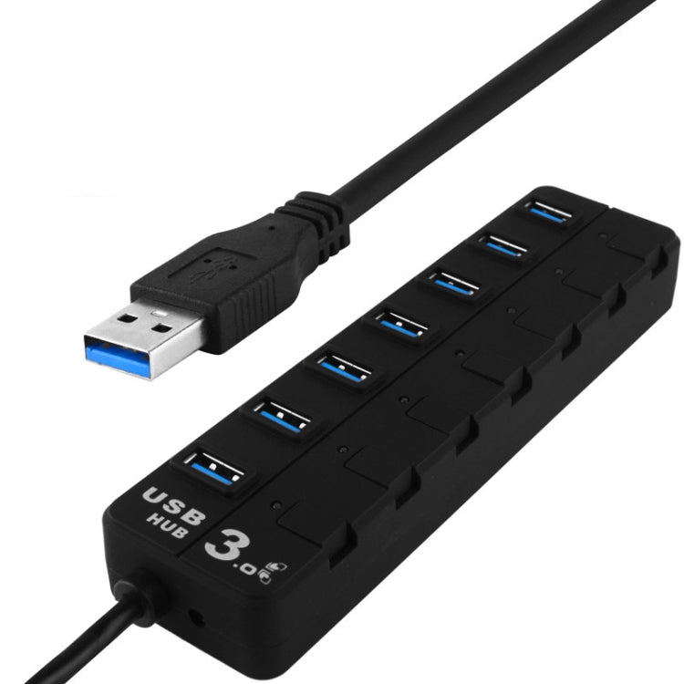 Hub USB 3.0 a 7 porte con switch individuali e LED