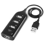 Hub USB 2.0 a 4 porte con cavo 30 cm