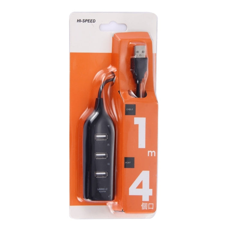 Hub USB 2.0 a 4 porte con cavo 30 cm