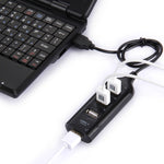 Hub USB 2.0 a 4 porte con cavo 30 cm