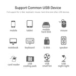 Hub USB 2.0 a 4 porte con cavo 30 cm
