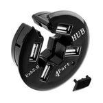 Adattatore USB HUB 2.0 a 4 porte con tazza antipolvere