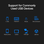 Adattatore USB HUB 2.0 a 4 porte con tazza antipolvere