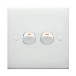 Interruttore elettrico a parete a 2 pulsanti, 10A 250V