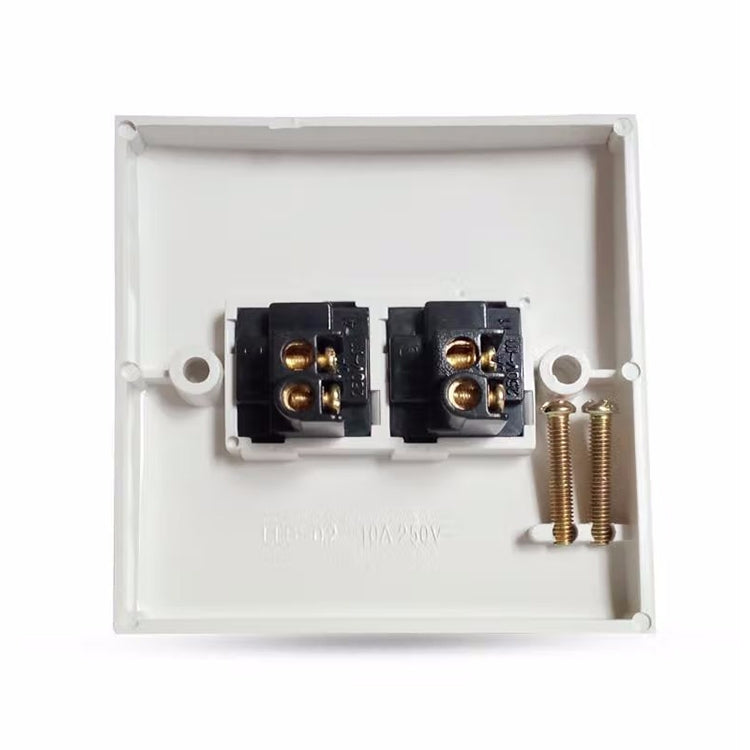 Interruttore elettrico a parete a 2 pulsanti, 10A 250V - immagine 2