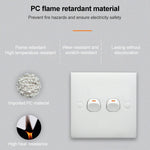 Interruttore elettrico a parete a 2 pulsanti, 10A 250V - immagine 3