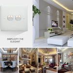 Interruttore elettrico a parete a 2 pulsanti, 10A 250V - immagine 4