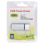 Registratore vocale USB 8 GB WAV con memoria flash blu - immagine 5