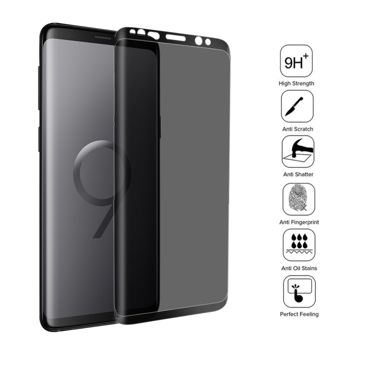 Pellicola vetro temperato 9H privacy per Samsung Galaxy S9+