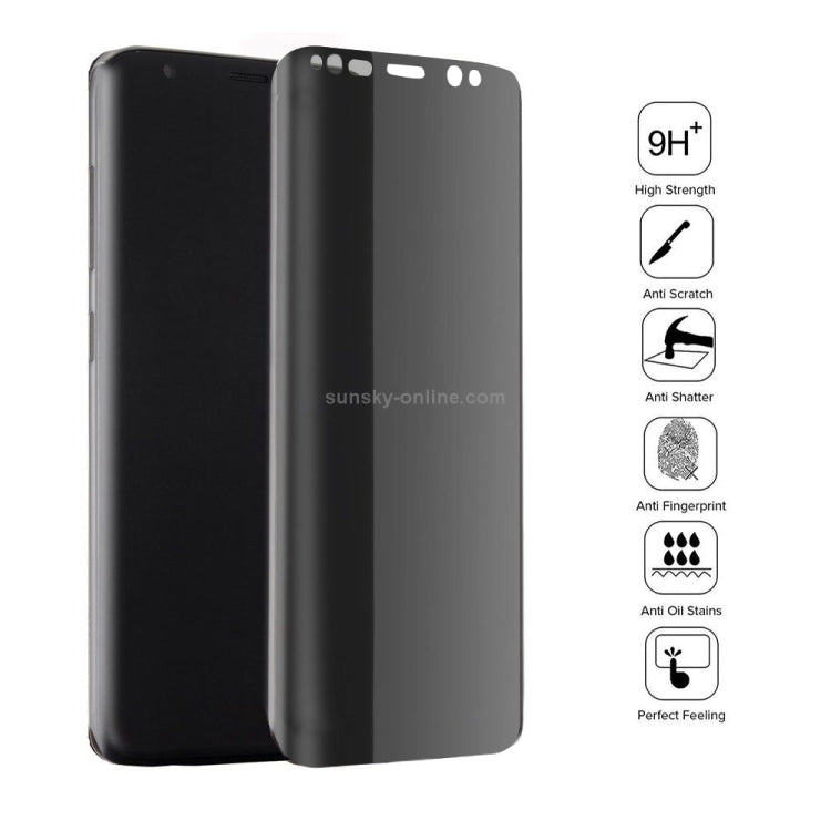 Pellicola vetro temperato privacy 9H per Galaxy S8+