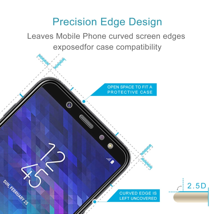 Pellicola vetro temperato 0,26 mm 9H per Galaxy A6 2018