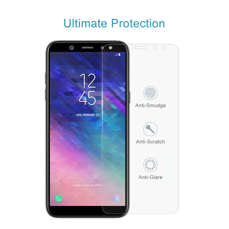 Pellicola vetro temperato 0,26 mm 9H per Galaxy A6 2018