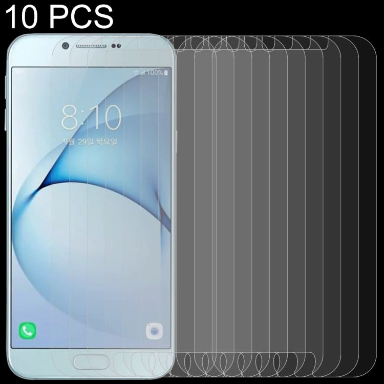 Pellicola in vetro temperato per Galaxy A8 2016 10 pezzi