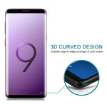 Pellicola vetro temperato 3D 9H 0,26 mm per Galaxy S9+
