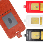 Custodia portafoglio in pelle per Galaxy A20e con slot carte