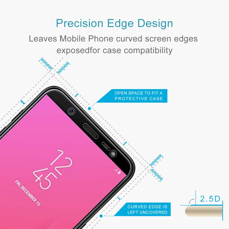Pellicola in vetro temperato per Galaxy J8 (2018) 100 pezzi