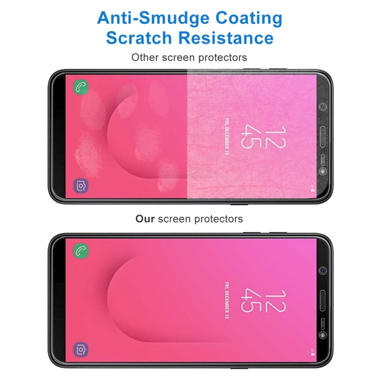 Pellicola in vetro temperato per Galaxy J8 (2018) 100 pezzi