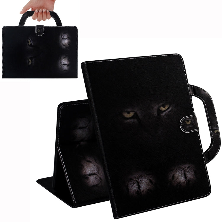 Custodia portafoglio in pelle con motivo gatto per Galaxy Tab A 8