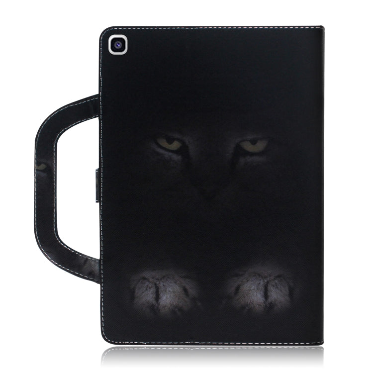 Custodia portafoglio in pelle con motivo gatto per Galaxy Tab A 8