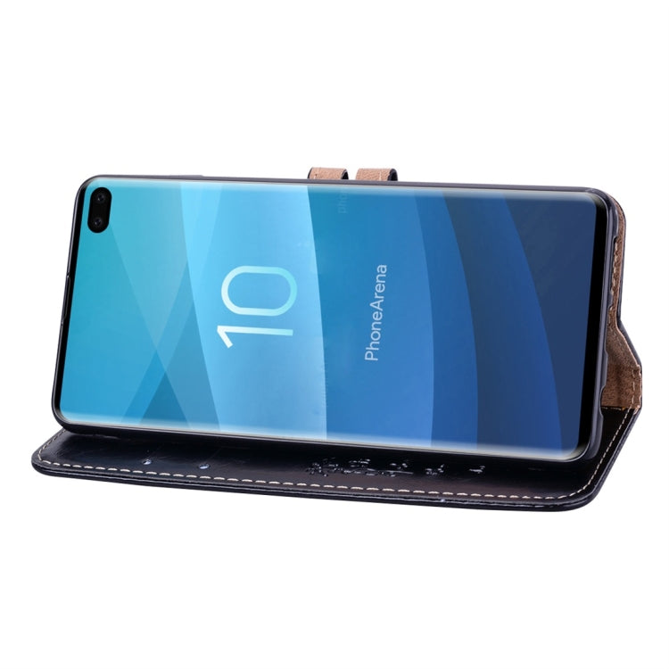Custodia portafoglio in pelle per Galaxy S10 Plus