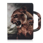 Custodia in pelle con motivo leone per Galaxy Tab S5E 10.5