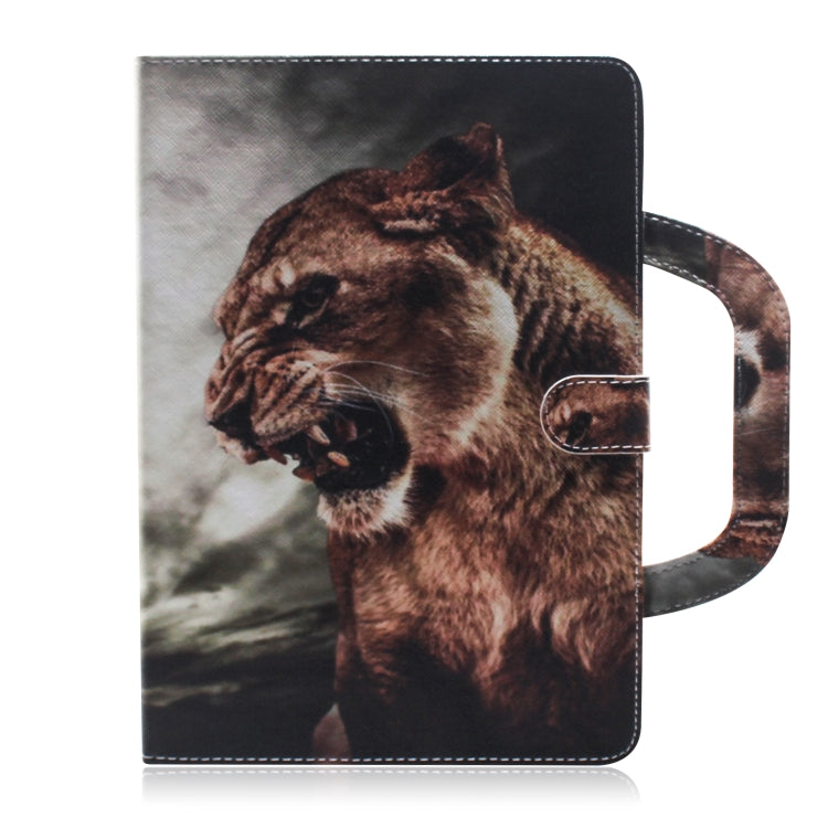 Custodia in pelle con motivo leone per Galaxy Tab S5E 10.5