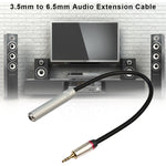 Cavo adattatore audio 3,5 mm maschio a 6,5 mm femmina 1 m