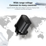 Caricabatterie rapido Yesido YC76 PD 20W USB-C con presa UK