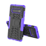 Custodia antiurto TPU PC con stand per Galaxy S10+