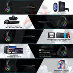 Cuffie cablate gaming ONIKUMA K10 con luce LED RGB