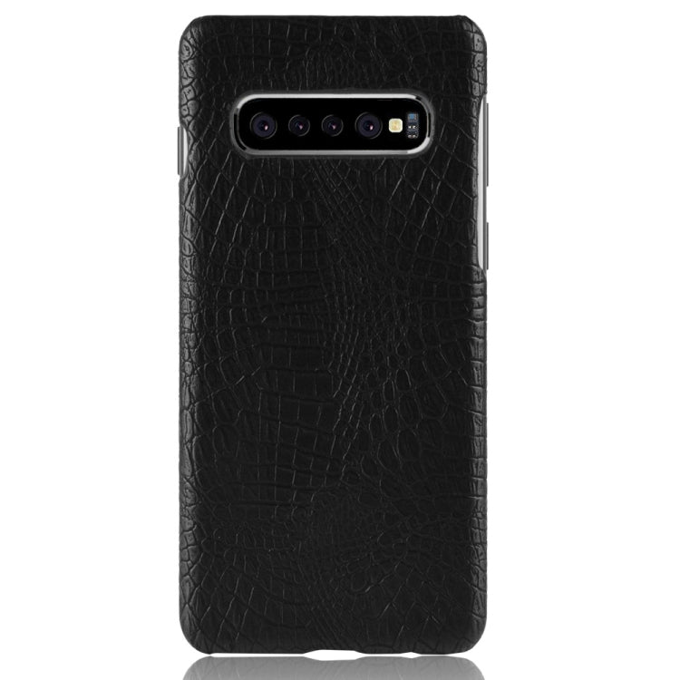 Custodia antiurto PC+PU con texture coccodrillo per Galaxy S10 5G