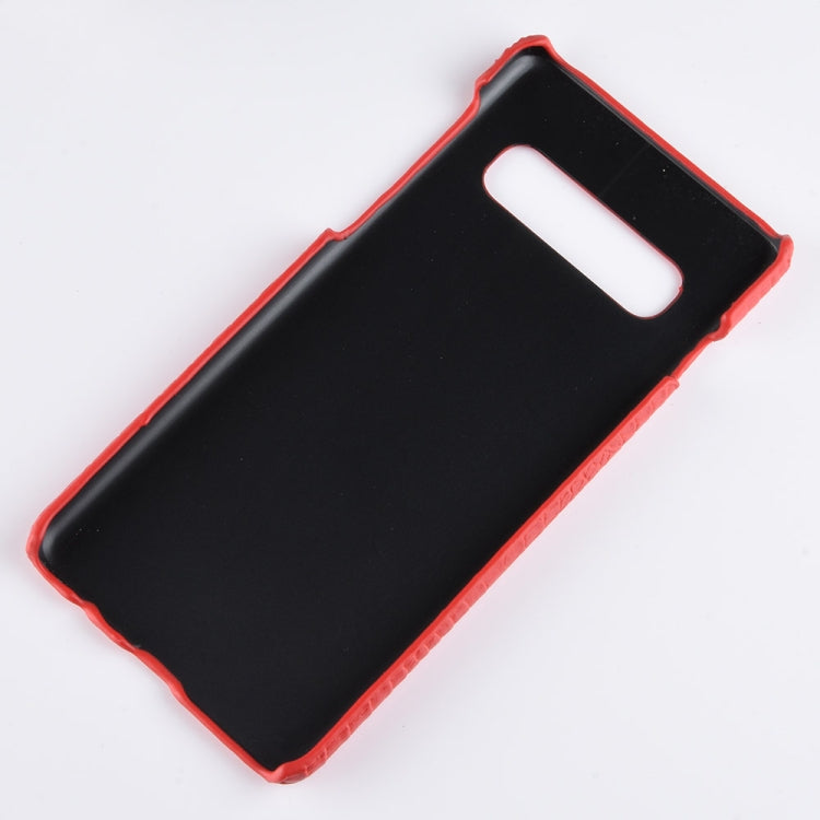 Custodia antiurto PC+PU con texture coccodrillo per Galaxy S10 5G