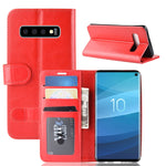 Custodia portafoglio in pelle per Samsung Galaxy S10