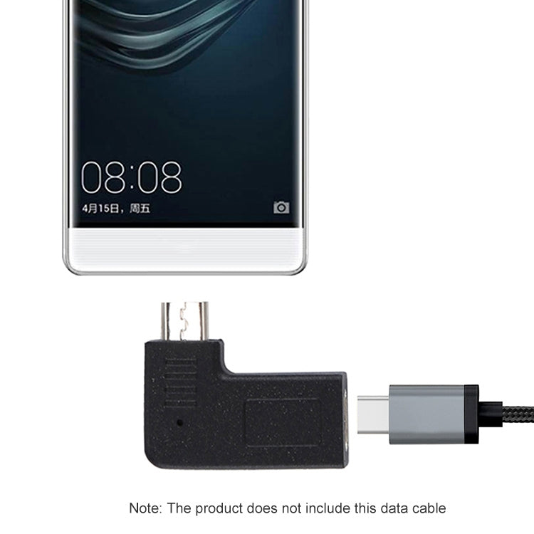 Adattatore a gomito USB-C a Micro USB 2 pezzi compatibile Huawei
