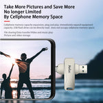 Chiavetta USB OTG 128GB USB-C e USB 3.0 rotante 360°