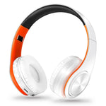 Auricolari Bluetooth wireless LPT660 pieghevoli con supporto scheda TF