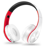 Auricolari Bluetooth wireless LPT660 pieghevoli con supporto scheda TF