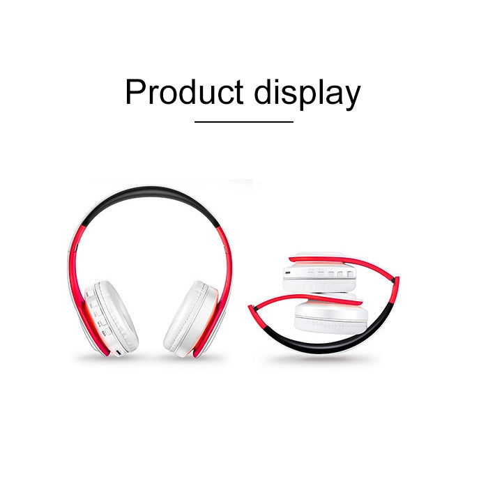Auricolari Bluetooth wireless LPT660 pieghevoli con supporto scheda TF