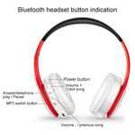 Auricolari Bluetooth wireless LPT660 pieghevoli con supporto scheda TF
