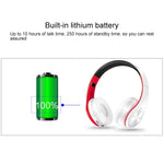 Auricolari Bluetooth wireless LPT660 pieghevoli con supporto scheda TF