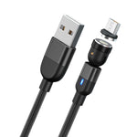 Cavo ricarica magnetico rotante 2m 3A Micro USB