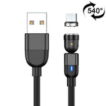 Cavo ricarica magnetico rotante 2m 3A Micro USB