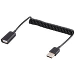 Cavo di ricarica a molla USB maschio a USB femmina 17.5cm