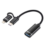 Cavo adattatore USB 3.0 a Type-C OTG 11 cm