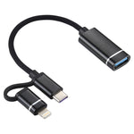Cavo adattatore USB 3.0 a Type-C OTG 11 cm