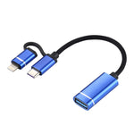 Cavo adattatore USB 3.0 a Type-C OTG 11 cm